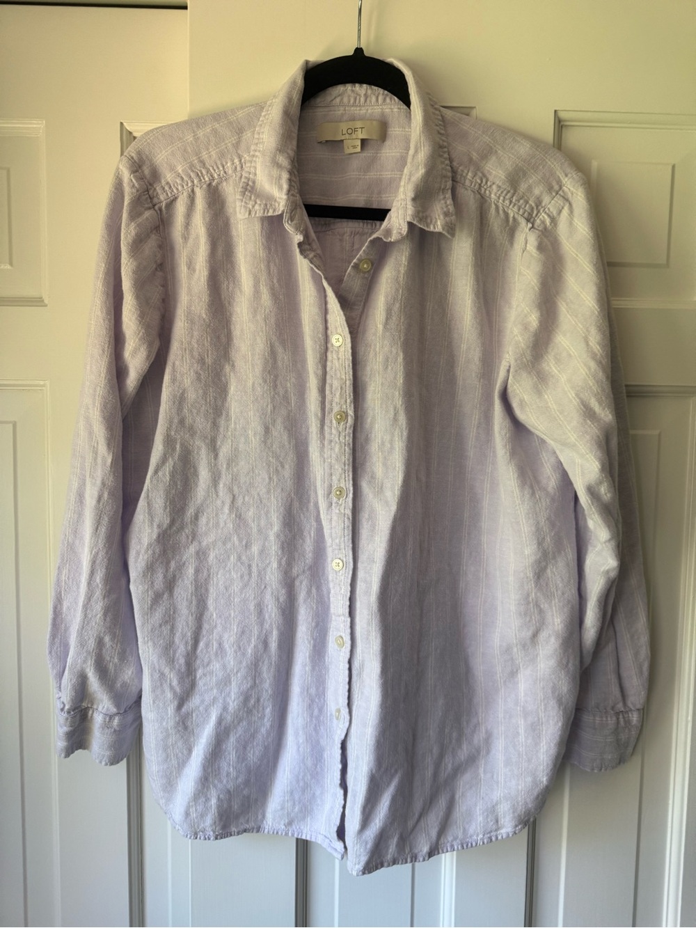 LOFT Lavender Button-Down Women's Shirt